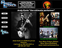 andy earle web site by stadam design