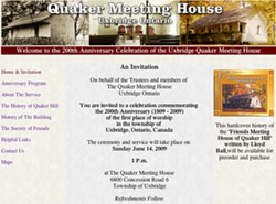 Quaker Hal web site